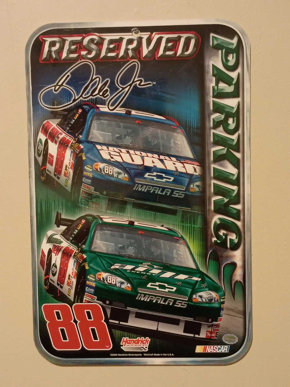 Nascar Green and White 